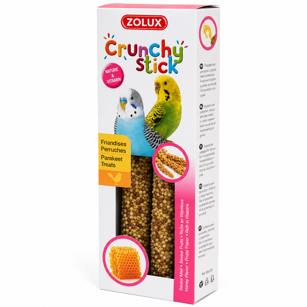 مكافأة بادجي Zolux Crunchy Stick للبادجي والطيور الصغيرة