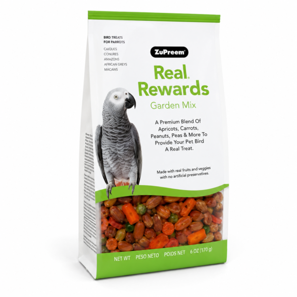 مكافأة كاسكو ZuPreem Real Rewards Garden Mix للببغاوات والطيور الكبيرة