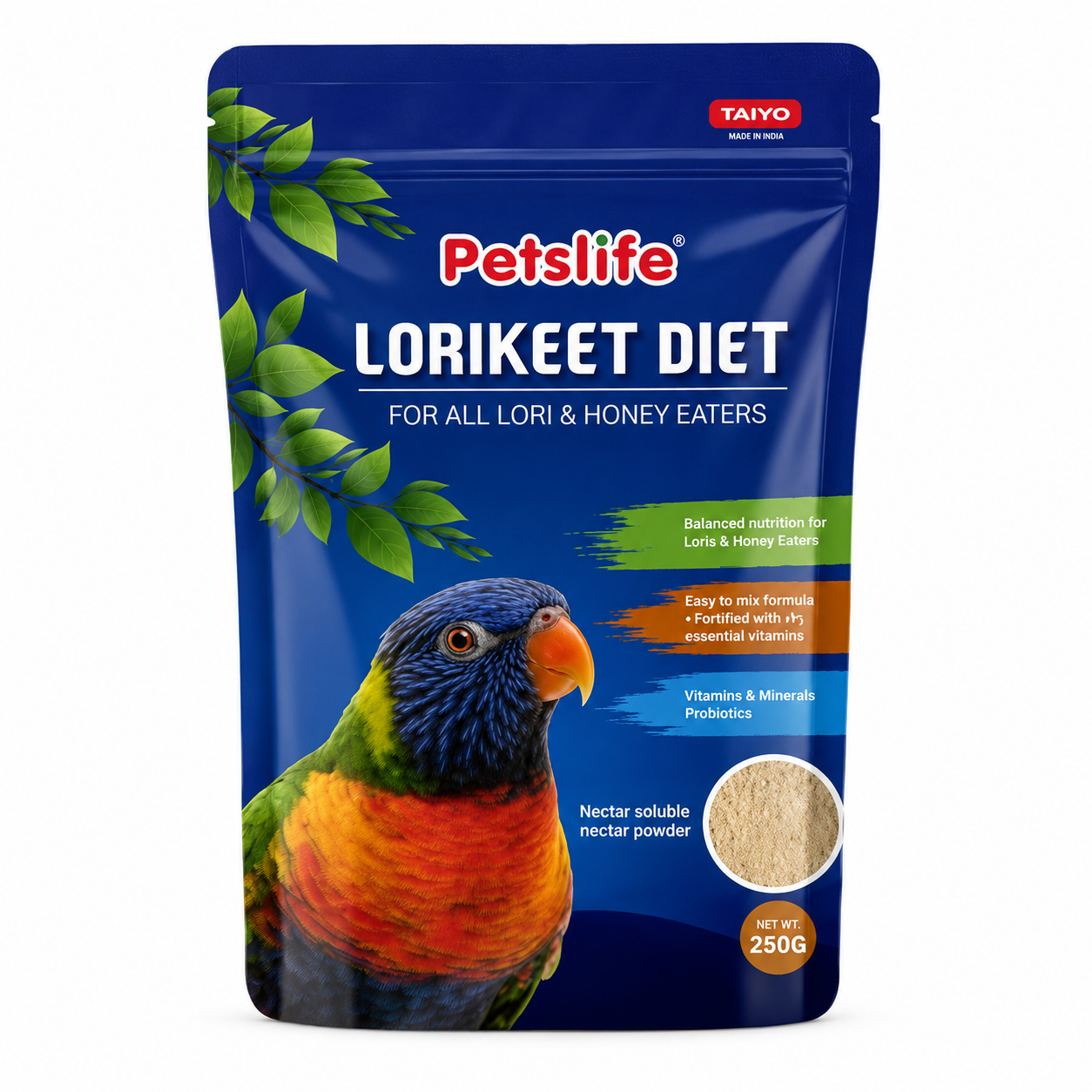 غذاء اللوري Petslife Lorikeet Diet مناسب لطيور اللوري وآكلات الرحيق