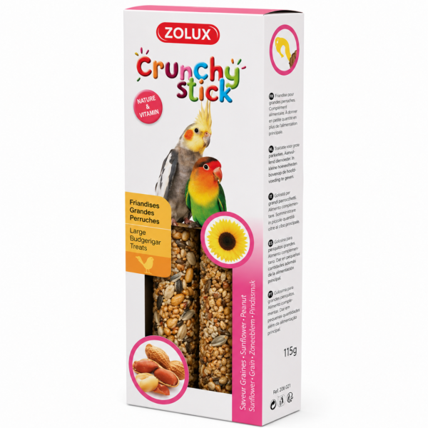 مكافأة روز وكروان Zolux Crunchy Stick للروز والكروان والببغاوات الصغيرة