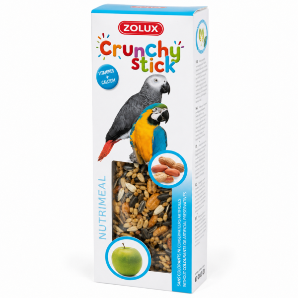 مكافأة كاسكو ومكاو Zolux Crunchy Stick للببغاوات والطيور الكبيرة